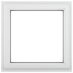 Crystal uPVC White Top Opener Clear Double Glazed Window - 820 x 820mm