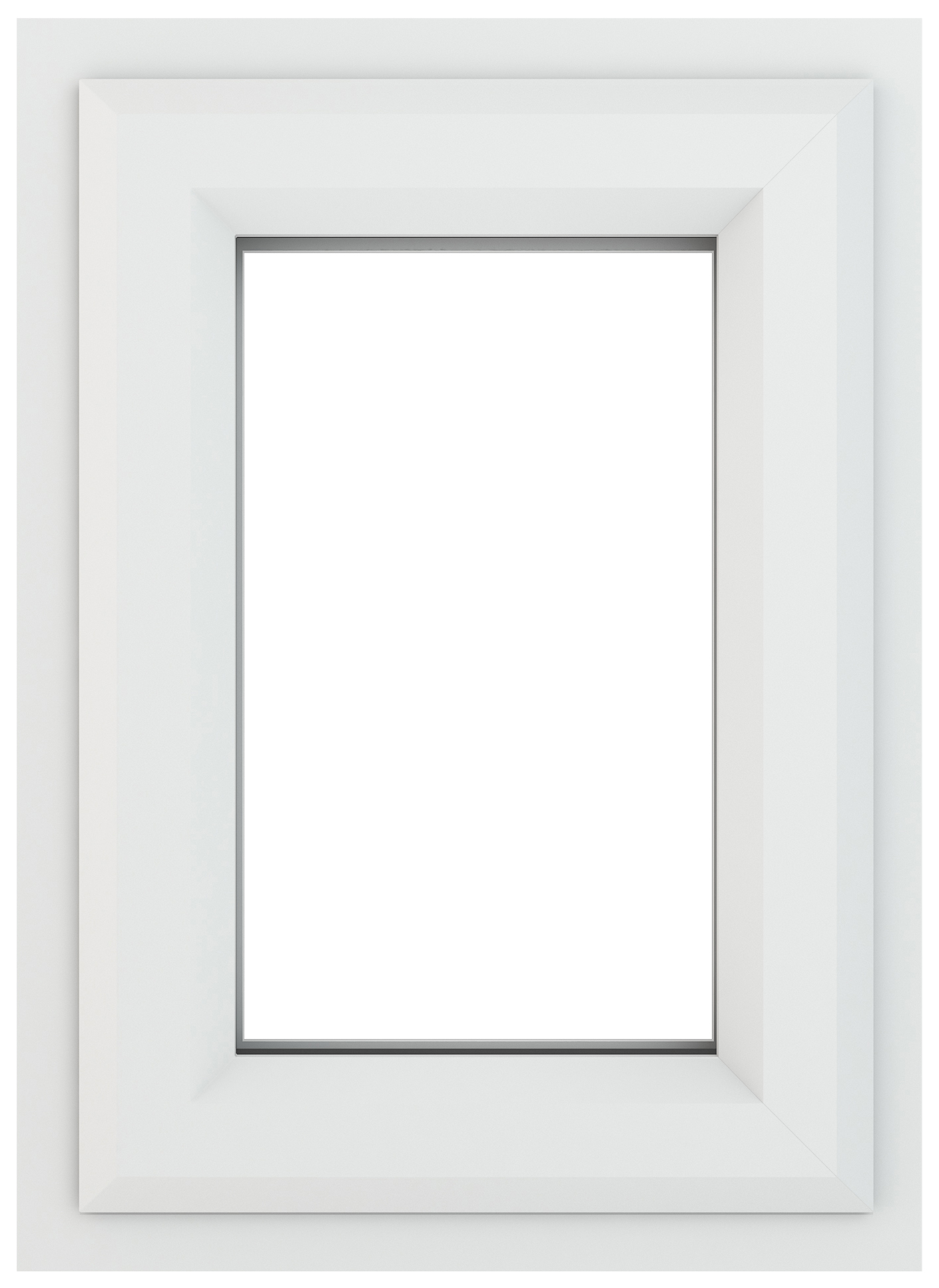 Crystal uPVC White Top Hung Clear Triple Glazed Window - 440 x 610mm