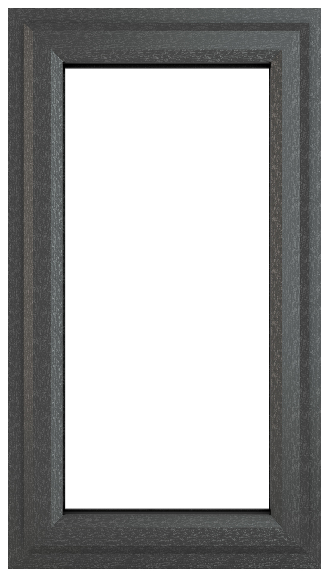 Crystal uPVC Grey / White Top Hung Clear Triple Glazed Window - 610 x 1040mm