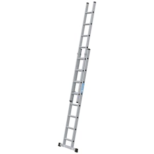 Zarges Everest 2 x 8 D-Rung Aluminium Double Extension Ladder - Max Height 3.8m
