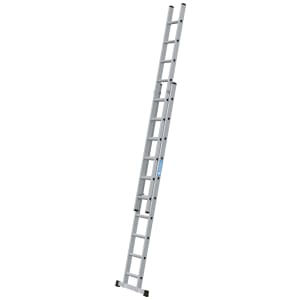 Zarges Everest 2 x 10 D-Rung Aluminium Double Extension Ladder - Max Height 4.93m