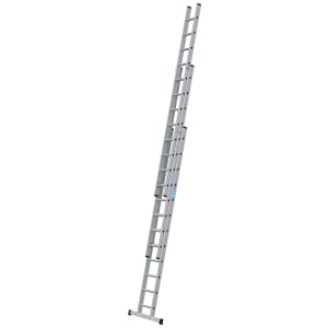 Zarges Everest 3 x 12 D-Rung Aluminium Treble Extension Ladder - Max Height 8.33m