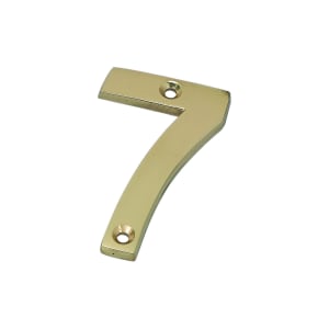 Wickes Door Number 7 - Brass