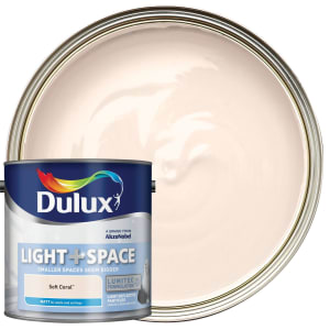 Dulux Light+ Space Matt Emulsion Paint - Soft Coral - 2.5L