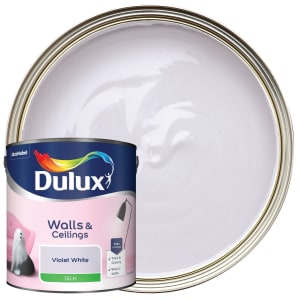 Dulux Silk Emulsion Paint - Violet White - 2.5L