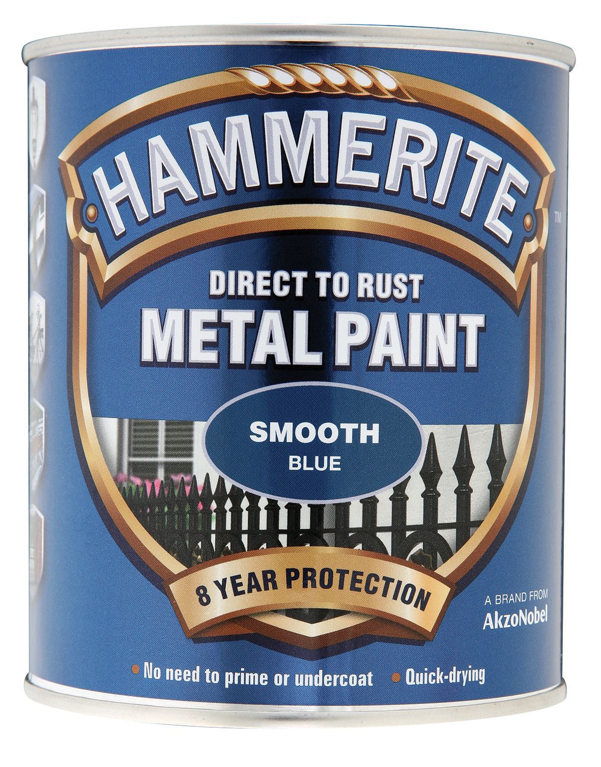 Hammerite Metal Smooth Paint - Blue - 750ml