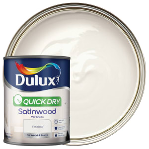 Dulux Quick Dry Satinwood Paint - Timeless - 750ml