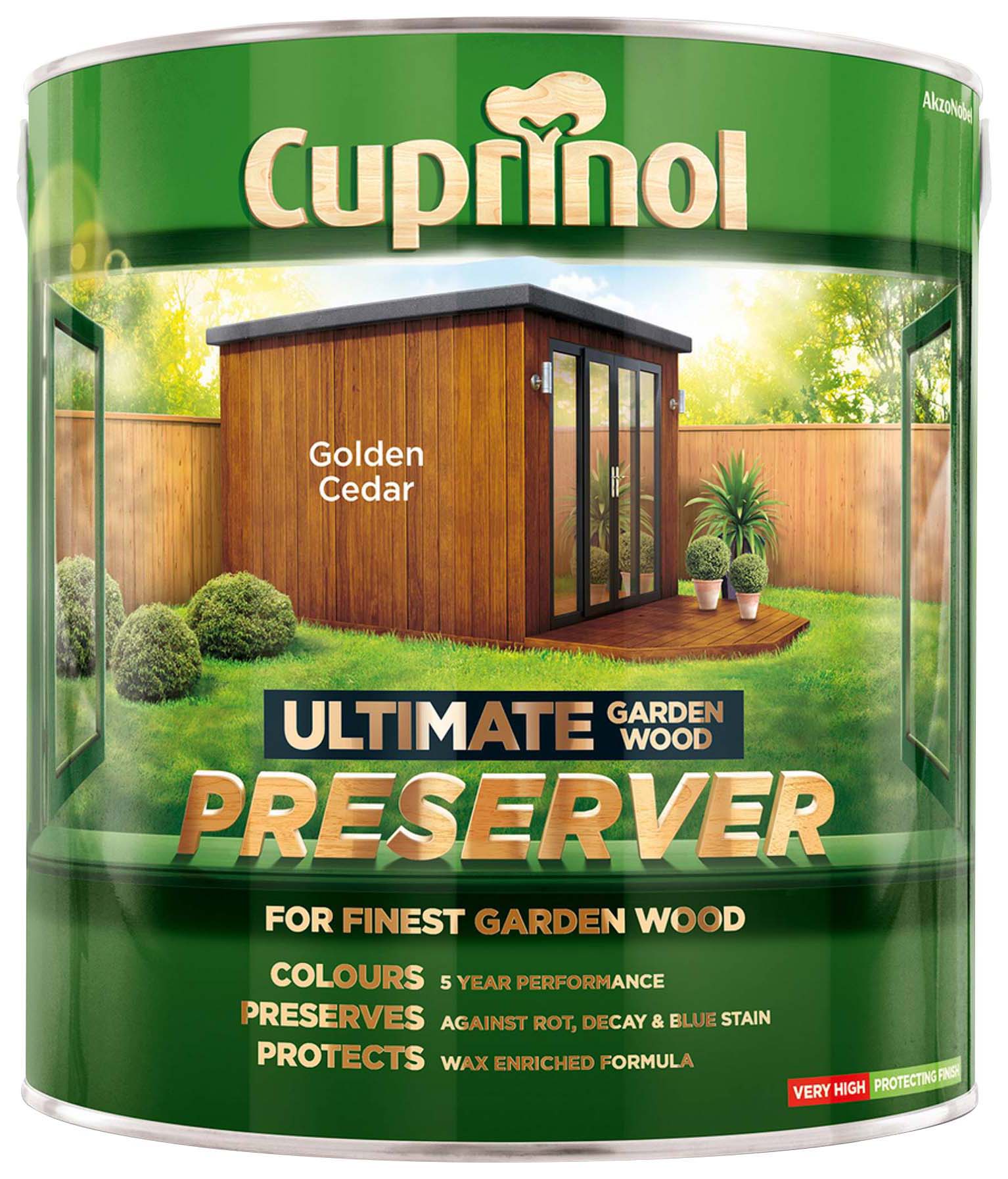 Cuprinol Ultimate Garden Wood Preserver - Golden Cedar - 4L