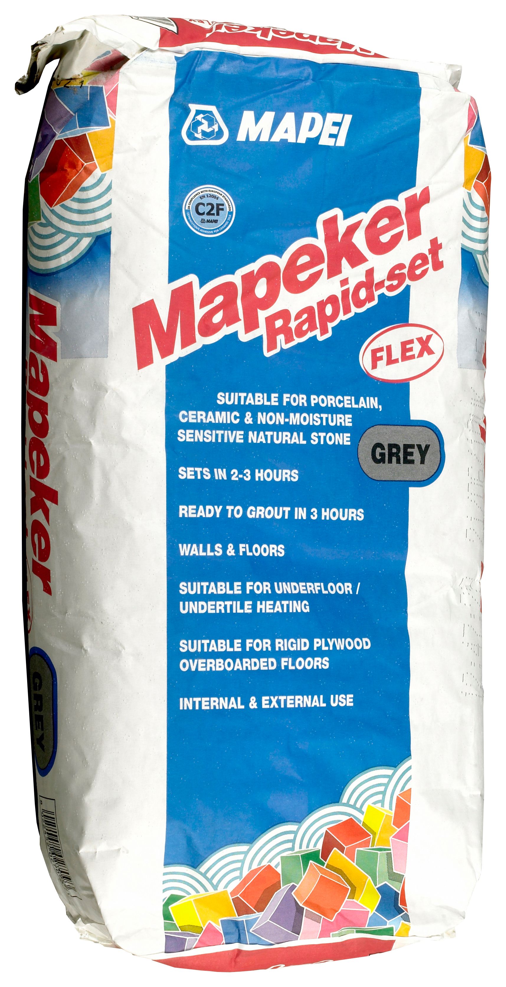 Mapei Mapeker Rapid Set Grey Flexible Tile Adhesive - 20kg