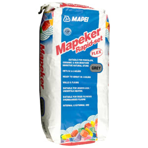 Mapei Mapeker Rapid Set Flexible Tile Adhesive Grey - 20kg