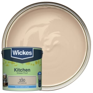Wickes Kitchen Matt Emulsion Paint - Soft Cashmere No.330 - 2.5L