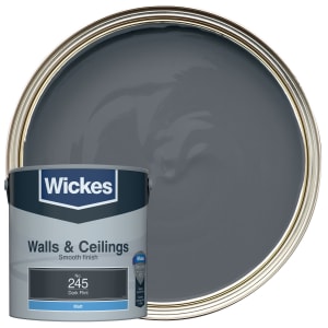 Wickes Vinyl Matt Emulsion Paint - Dark Flint No.245 - 2.5L