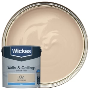 Wickes Vinyl Matt Emulsion Paint - Soft Cashmere No.330 - 2.5L