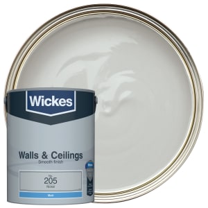 Wickes Vinyl Matt Emulsion Paint - Nickel No.205 - 5L