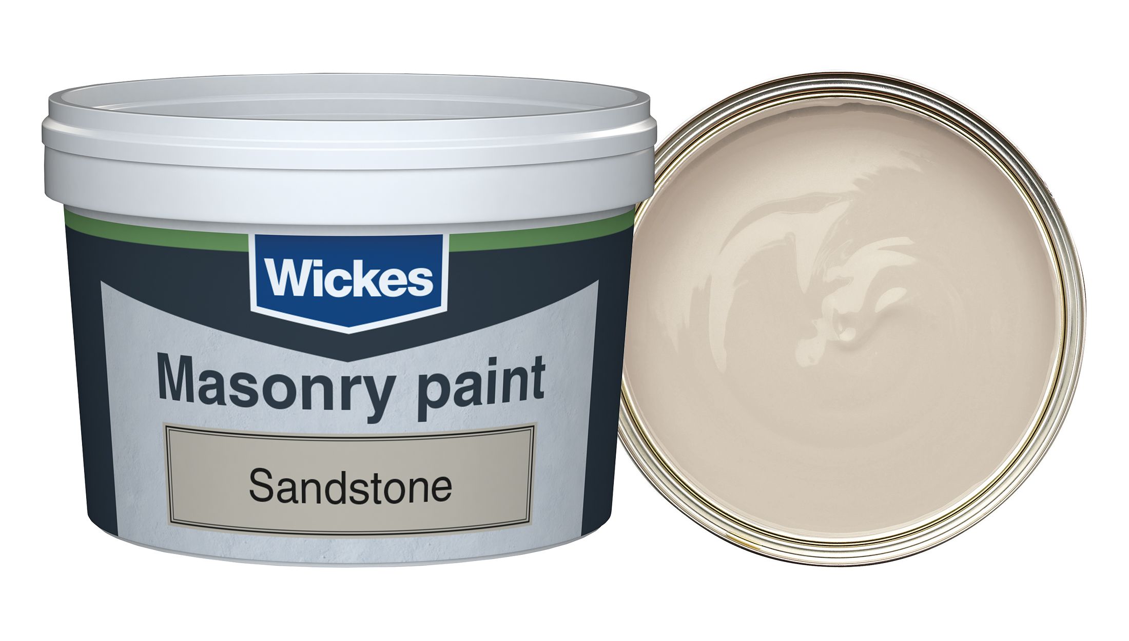 Wickes Smooth Masonry Paint - Standstone - 250ml