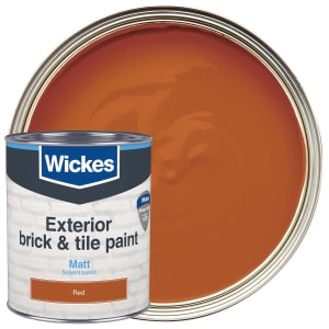 Wickes Brick & Tile Matt Paint - Red - 750ml