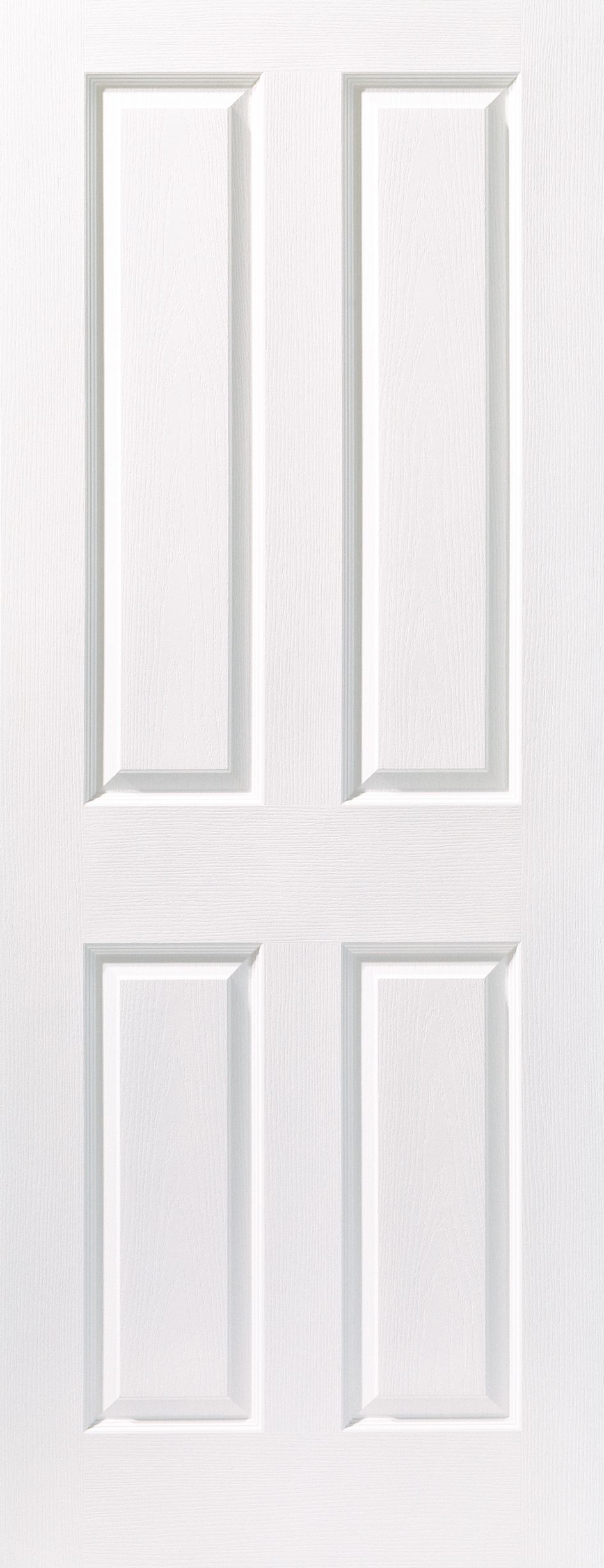Wickes Chester White Grained Moulded 4 Panel Internal Fire Door - 1981mm