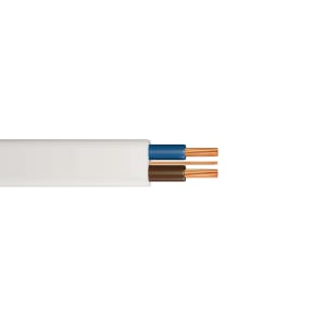 Twin & Earth 6242B White Low Smoke Zero Halogen Cable - 1.5mm2 - 50m
