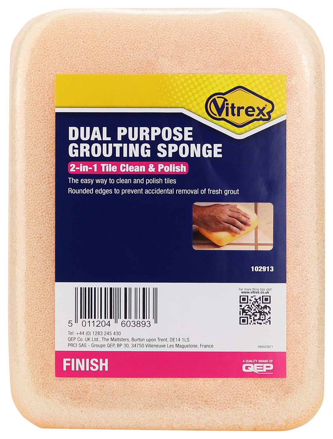 Vitrex Dual Purpose Grouting Sponge