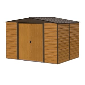 Rowlinson Woodvale Large Double Door Metal Apex Shed without Floor - 10 x 6ft