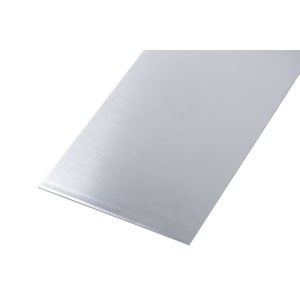 Rothley Aluminium with Stainless Steel Effect Finish Metal Sheet - 300 x 1000mm