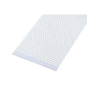 Wickes Metal Perforated Round Hole 4.0mm Anodised Aluminium Sheet - 250 x 500mm