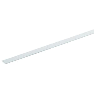 Rothley 19.5mm White PVCu Multi-Purpose Flat Bar - 1m