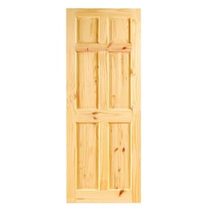 Wickes Lincoln Knotty Pine 6 Panel Internal Door - 1981mm