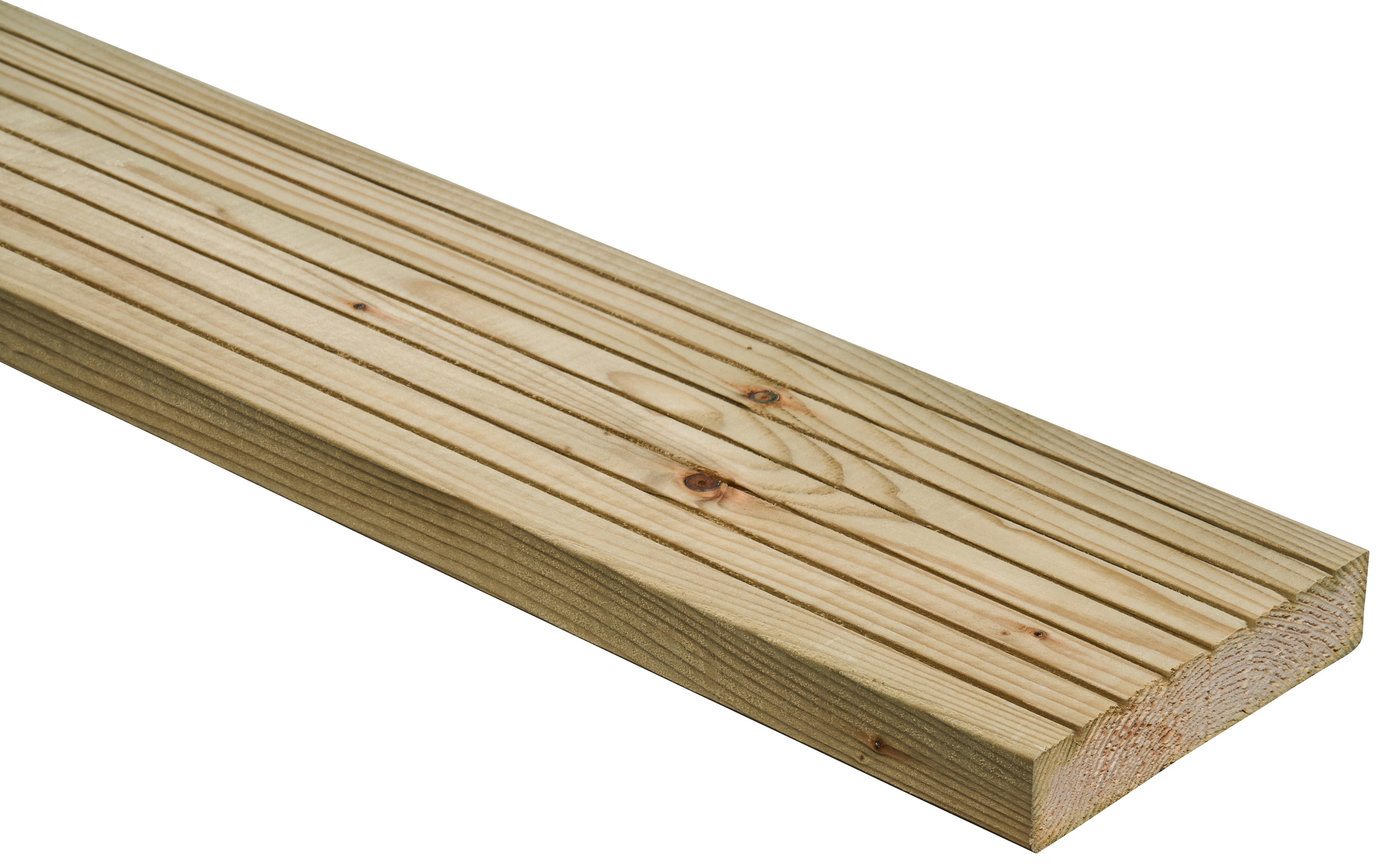 Wickes Standard Treated Deck Board - 25 x 120 x 2400mm