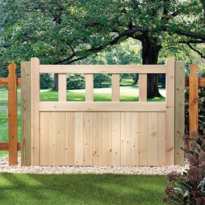 Wickes Timber Cut Out Top Timber Gate Kit - 1206 x 914mm