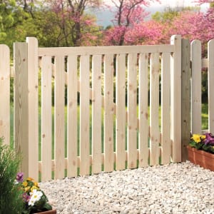 Wickes Timber Slatted Timber Gate Kit - 1206 x 914mm