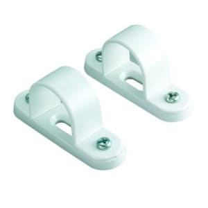 TTE White Conduit Spacer Bar Saddle - 25mm - Pack of 2
