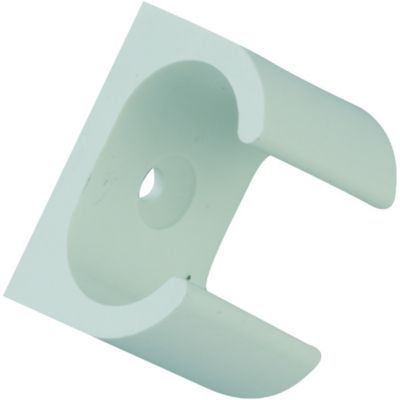 TTE White Oval Conduit Clip - 16mm - Pack of 5