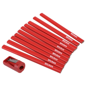 Wickes Pencils & Sharpener - Pack of 10