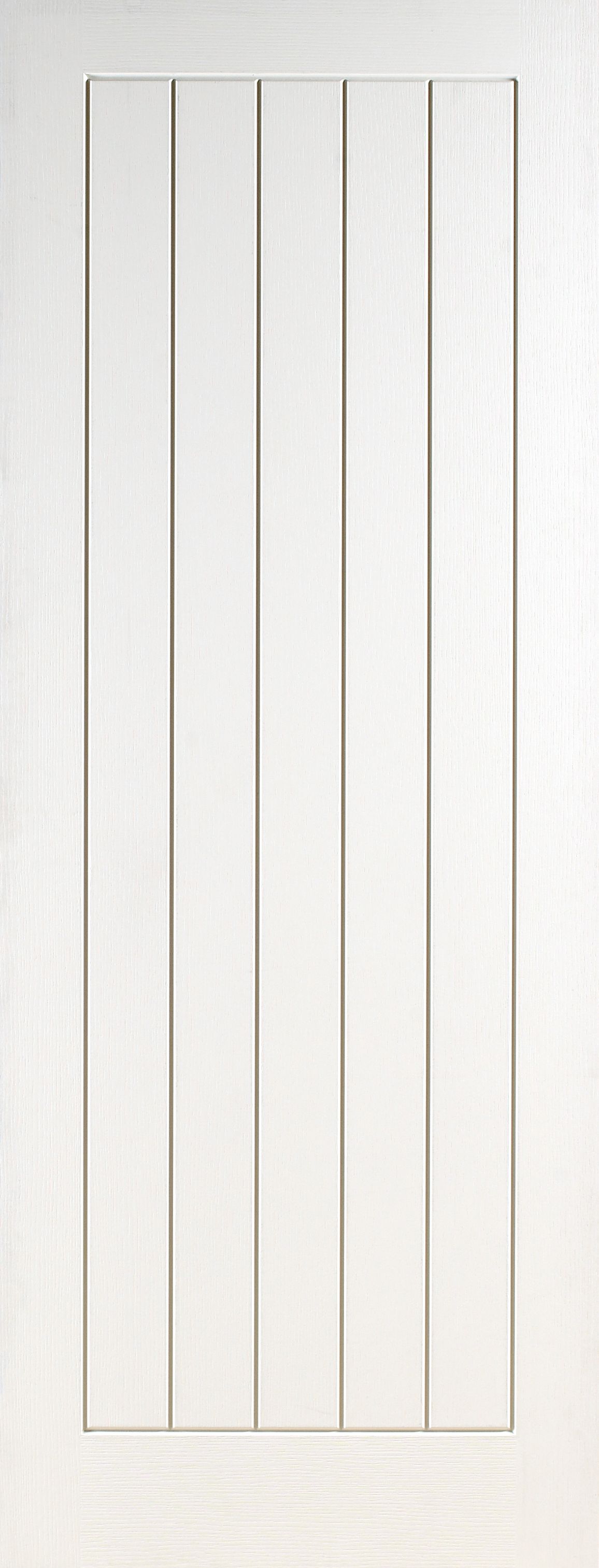 Wickes Geneva White Grained Moulded Cottage Internal Fire Door - 1981mm