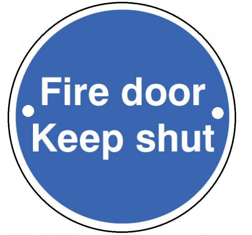 Wickes FD118 Fire Door Keep Shut Safety Sign - 70mm