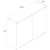 Wickes Madison White Wall Unit - 1000mm