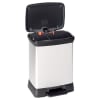Curver Silver Metal Effect Duo Recycle Pedal Touch Deco Bin 28L Wickes