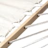 Charles bentley wooden garden hammock with sales cream canvas