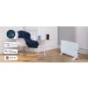 Princess Smart Glass Panel Heater 1500W White | Wickes.co.uk