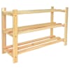 Wickes 3 Tier Pine Shoe Rack 800mm Wickes