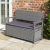 Rowlinson Alderley Rattan Garden Storage Bench Wickes