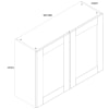 Wickes Ohio Navy Shaker Wall Unit - 1000mm