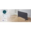 Princess Smart 1500W Glass Panel Heater - Grey | Wickes.co.uk