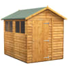 Power Sheds 8 x 6ft Apex Overlap Dip Treated Shed