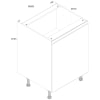 Wickes 600 base outlet unit