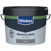 Wickes Smooth Masonry Paint - Anthracite Grey - 10L