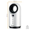 TCP Smart Wifi Portable Bladeless Ceramic 1500W Heater u0026 Cooling Fan -  White | Wickes.co.uk