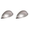 Cup Brushed Nickel Cabinet Handle - 84mm - Pack of 6