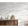 Wickes Calacatta Silk Gold Polished Porcelain Wall & Floor Tile - 600 x 600mm